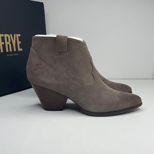 Frye Womens Suede Reina Bootie Taupe‎ Gray Size 9M NWT